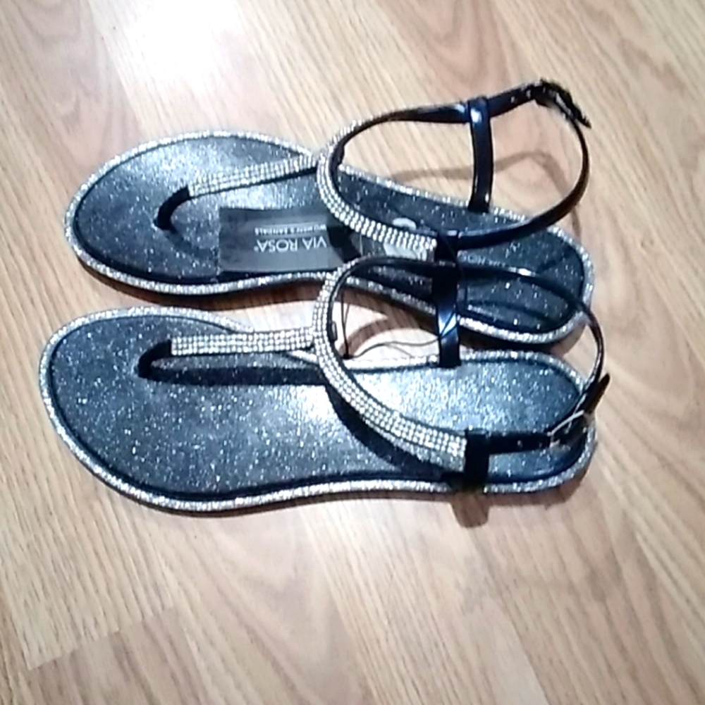 NWT VIA ROSA WOMANS SANDALS - Picture 2 of 5